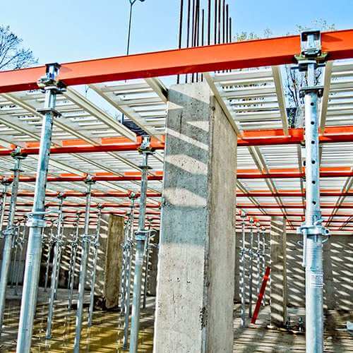 Slab Formwork Systems With Steel Props